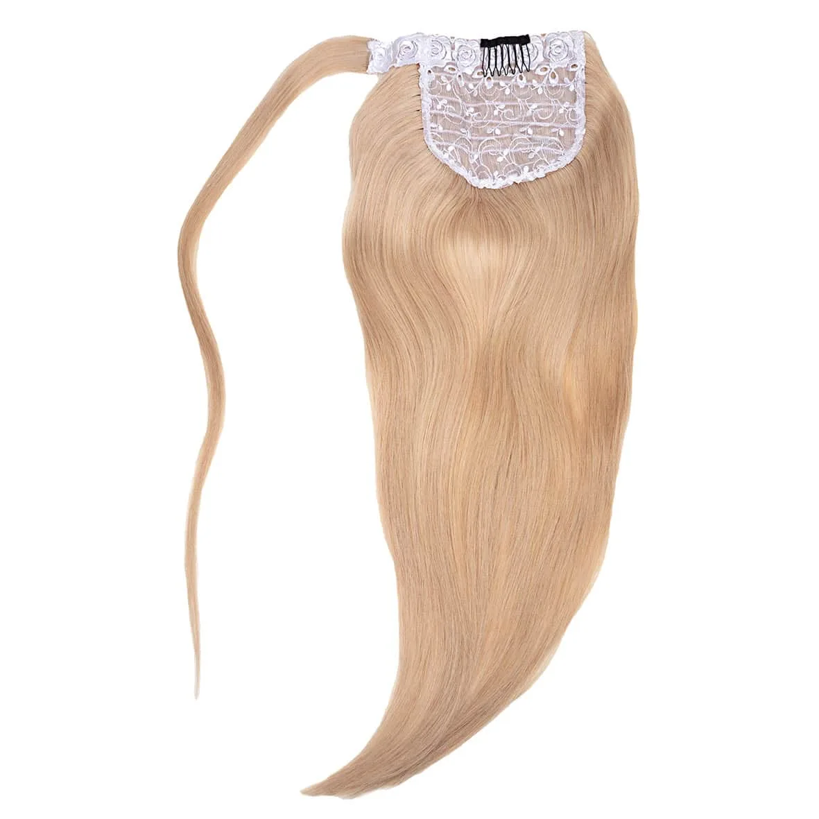 Ponytail Extension 60 cm i färg honey blonde – hästsvans extension i äkta hår