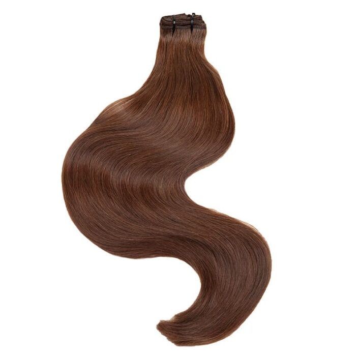 Träns löshår 60 cm ljusbrun weft hair extensions