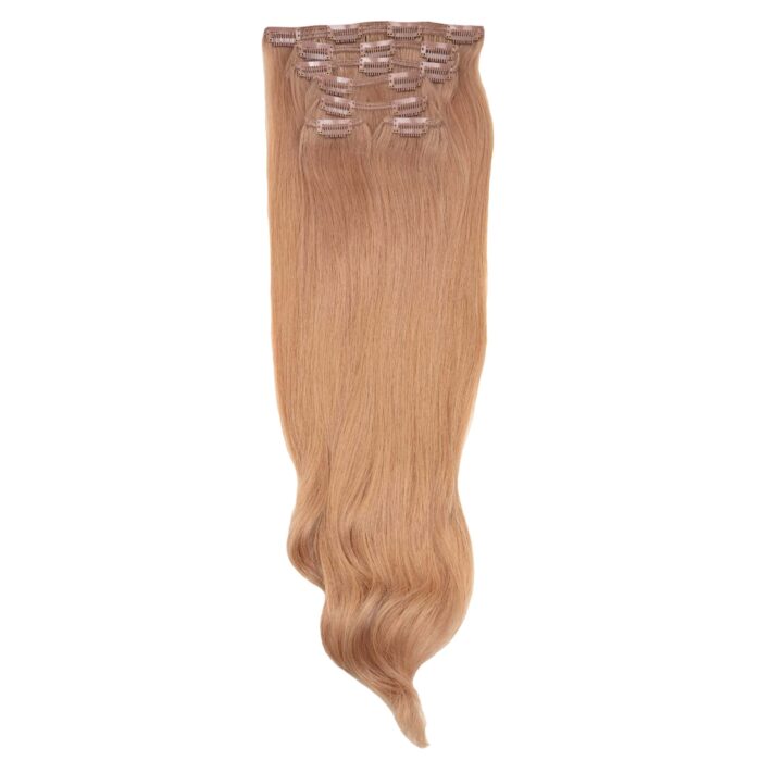 Clip-in löshår 60 cm mörk beige blond clip-in hair extensions