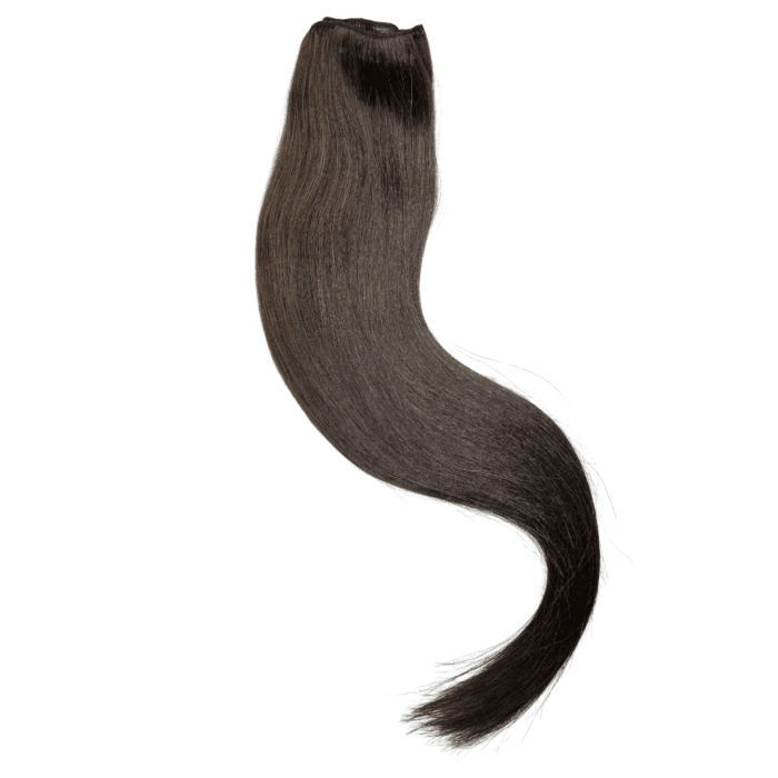 Löshår träns i ash brown färg, rakt äkta hår